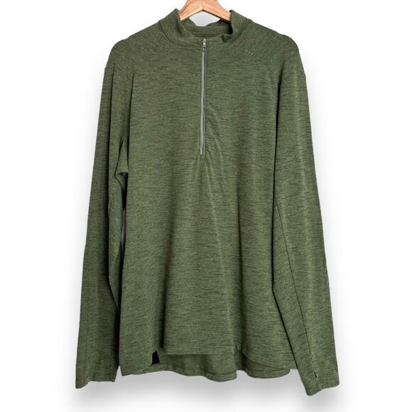 Lululemon Green Surge Warm Half Zip Pullover 2021 Men's Size XL - Picture 1 of 11
